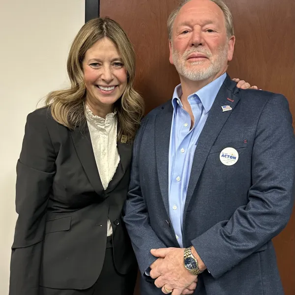 Dr. Amy Acton with President Lou Maholic of OH- WV AFSCME Retirees Chapter 1184